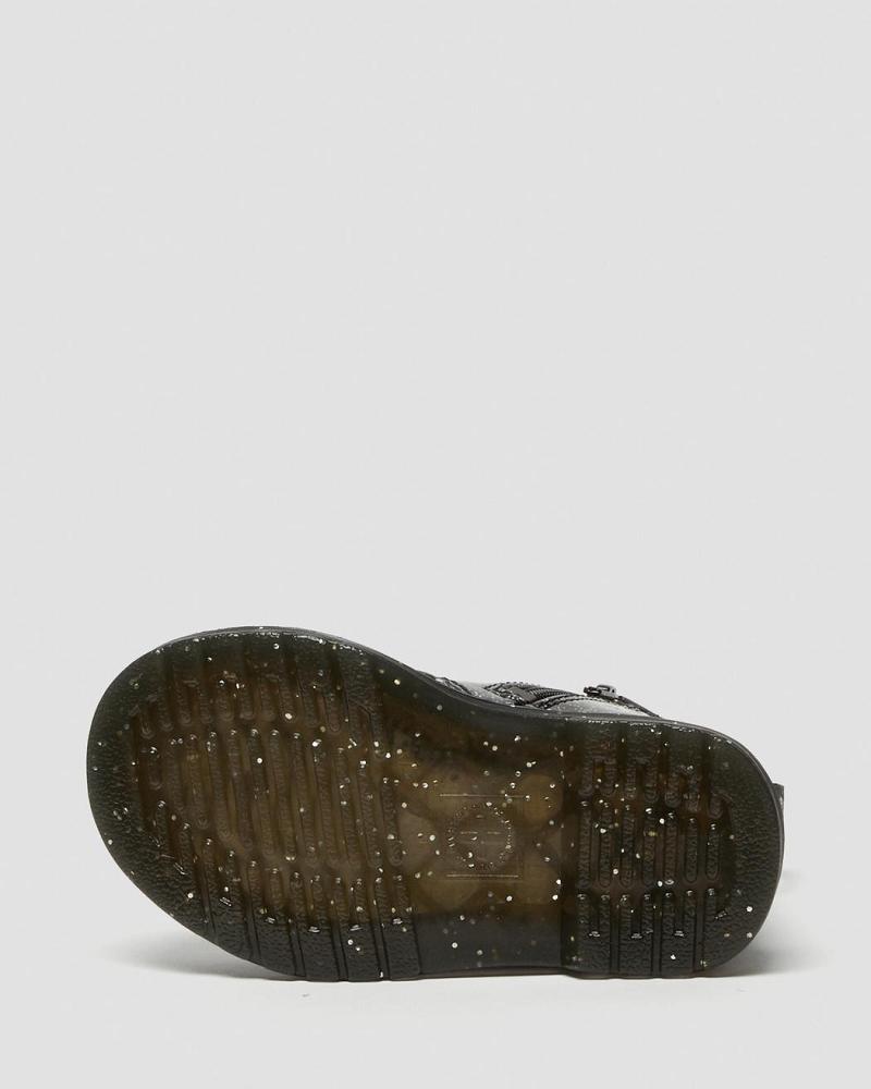 Dr Martens Infant 1460 Glitter Ankle Fritidsstøvler Barn Svarte | Norge 163YXF